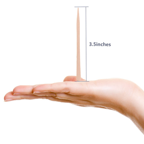 Whaline 400 Pieces Small Wax Sticks, Wood Spatulas Applicator Craft Sticks for Hair Eyebrow Removal