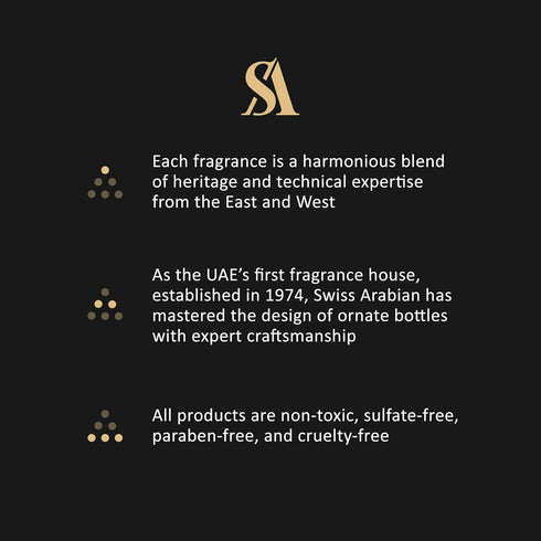 Swiss Arabian Noora Onyx - Long Lasting Personal Perfume Oil from Dubai, Seductive Aroma - 0.4 Oz