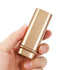 Retractable Kabuki Makeup Brushes Set - Foundation, Powder, Blush, Bronzer, Face Blender Brush with Cover - Golden