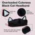 I DEW CARE Face Wash Headband - Black Cat | Adorable Design for Washing & Cleansing, Quick Dry