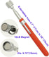 Magnetic Pickup Tool Set, 10LB Extendable Magnet Stick with LED for Car and Household
