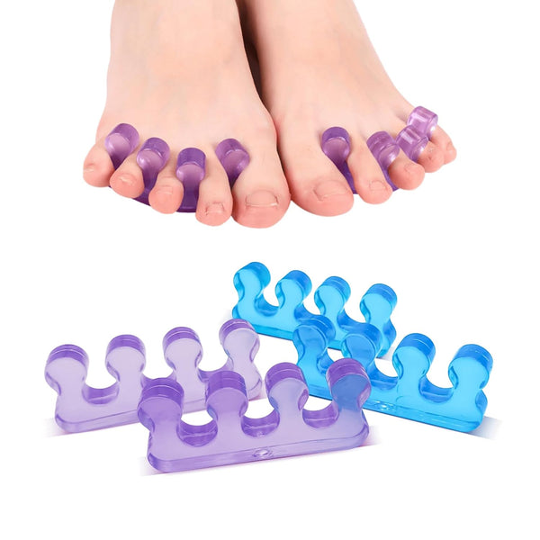 SUNFATT Toe Separators for Women, Soft Gel Pedicure Toe Spacers, Easy Finger and Toenail Polish Grooming Kit.