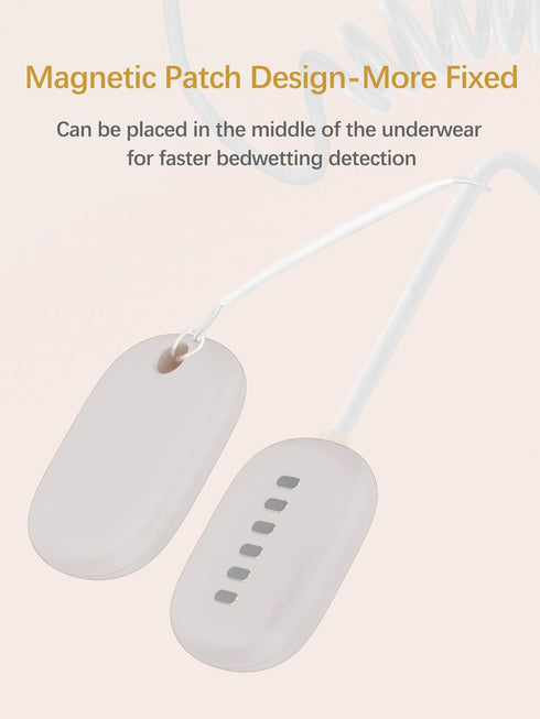 Bed Wetting Alarm for Boys Girls, USB Rechargeable Bedwetting Alarm System, Loud Sound and Vibration, 3 Reminder Modes