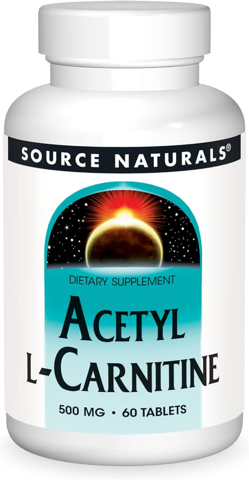Source Naturals Acetyl L-Carnitine 500mg, 60 Tablets