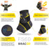 Bracoo 2 Pack Ankle Brace Compression Sleeve – Adjustable Support Strap for Sprained, Plantar Fasciitis Pain Relief