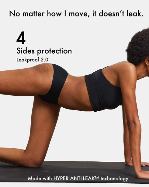 LEAKPROOF2.0 Seamless 6 Bikini Period Underwear for Women | Period Panties Holds Tampons | Mild Incontinence Leak proof