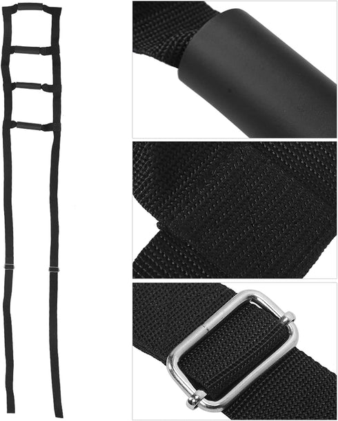 NutriEss Bed Ladder Assist, Rope Ladder with Metal Buckle, Pull Up Aid Device for Elderly, Sitting Hoist with Handle