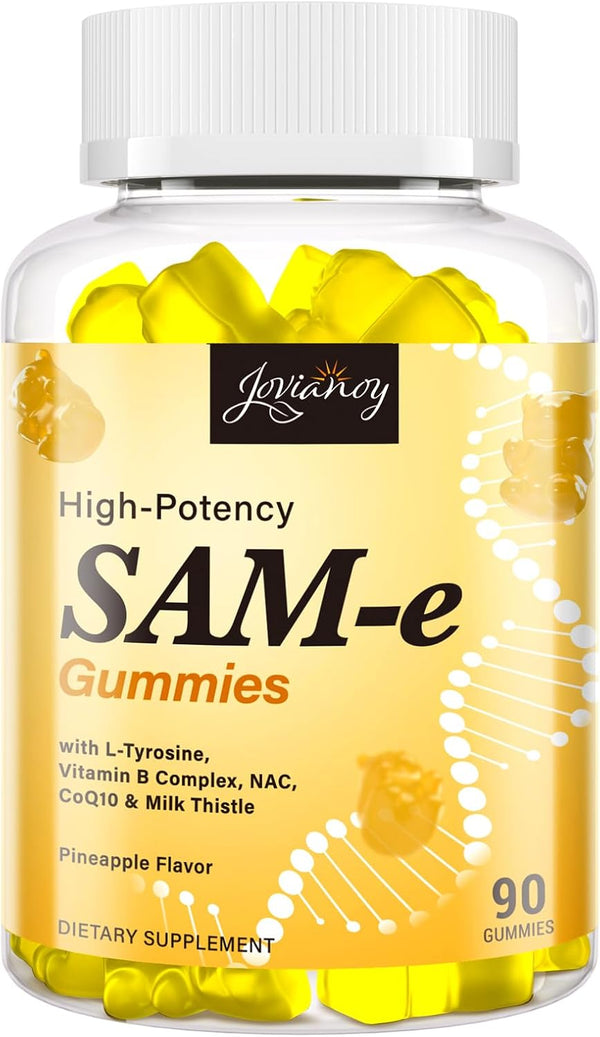 Jovianoy SAM-e Gummies with L-Tyrosine, Vitamin B Complex & NAC, CoQ10, High-Potency
