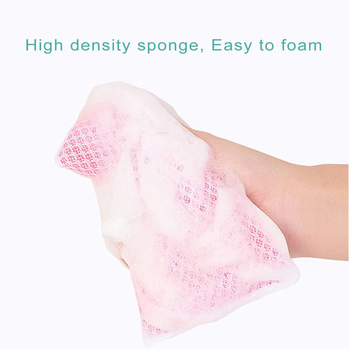 Kitchen Dishwashing Sponge Individually Wrapped, Multi-Purpose Mesh Net Scouring Pad, Odor-Free, 10 Pack for Travel