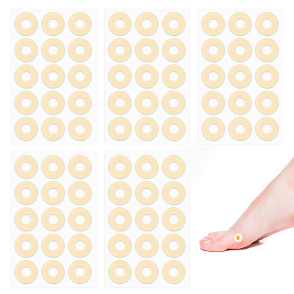 LXUEJIE 75 Count Corn Cushions for Feet, Self-Stick Adhesive Callus Cushions to Protect
