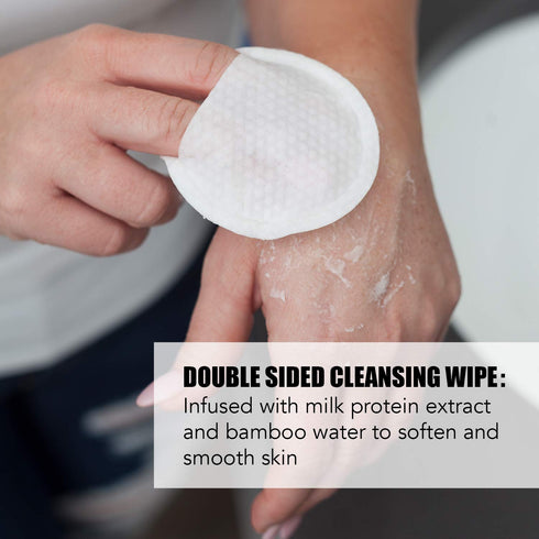 LAPCOS Milk Feel Exfoliating and Cleansing Pads - Clear Acne Prone Skin, Nourishing (10-Pack)