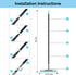 Multifunction Magic Broom, Silicone Floor Squeegee Broom with 59" Long Handle for Cleaning, Blue