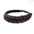 TOECWEGR 5 Strands Synthetic Hair Braided Headband Classic Chunky Wide Plaited Braids Multi Color Ladies Hair