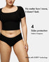 LEAKPROOF2.0 Seamless 6 Mid Rise Brief Period Underwear for Women | Period Panties Holds Tampons | Leak Proof