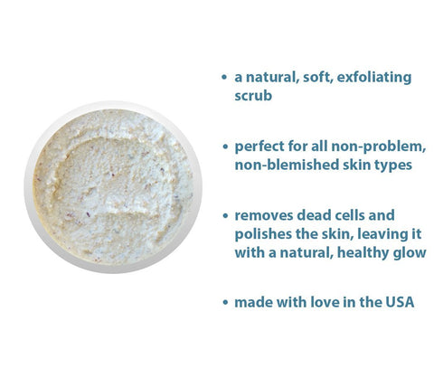 RAYA Almond Honey Facial Scrub (106), Natural Exfoliating Facial Scrub for Glowing Complexion