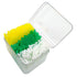 GARASANI Portable Disposable Plastic Curved Hook Toothpicks, Anti-Slip Handle Design, 300 Pcs