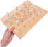 Toyvian Finger Rehabilitation Training Pegboard: Wooden Hand Therapy Board Game Pegboard for Finger Strengthening