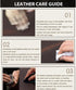 Set CONTACTS Full Grain Leather Empty Manicure Case Travel Nail Clipper Pouch for Men Personal Care Tools Pouch By