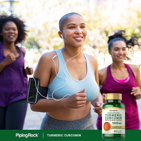 Piping Rock Turmeric Curcumin with Black Pepper 1000mg | 90 Capsules | Non-GMO, Gluten Free Turmeric Complex