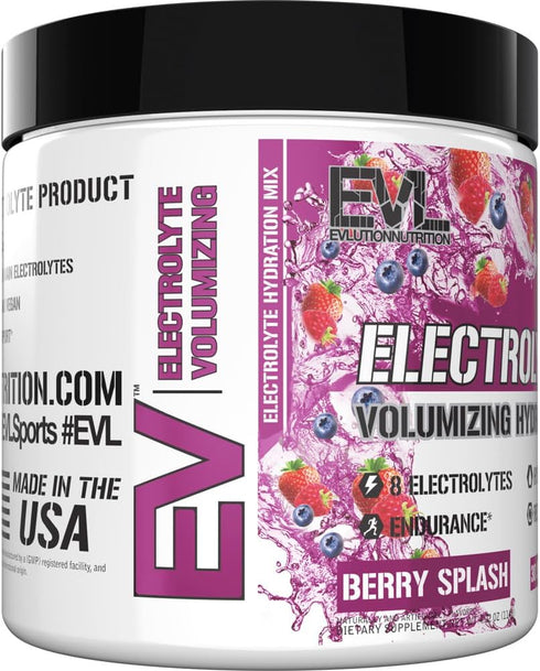 Hydration Drink Ultimate Electrolytes Powder - Quick Replenishing Mix with 8 Key Electrolytes & Antioxidants (Berry