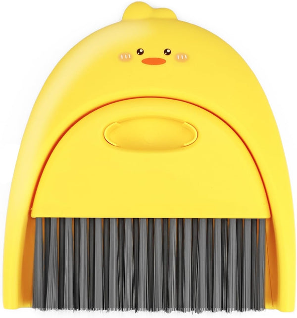 LUOKER Small Broom and Dustpan Set,1pc Dust Pan and Brush Set,SUP Cute Little