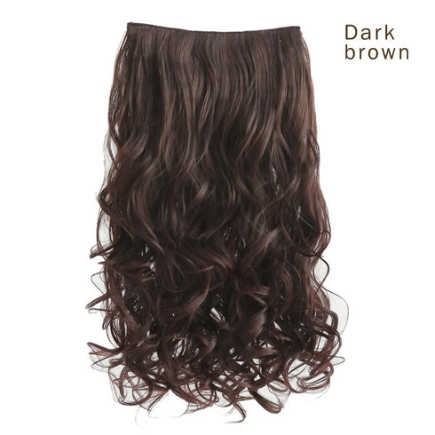 REECHO 14" 1-Pack 3/4 Full Head Wavy Clips in Synthetic Hair Extensions HE008 for Women