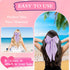 Pufandor Hair Bow Silky Satin Ribbons for Women, Purple Hair Bowknot Barrettes with Clips, Big Hair Accessories