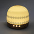 SLMIRACLE 300ml Luxurious Essential Ceramic Diffuser Round Aroma Diffuser Night Light Captivating Exquisite Blue