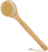 OWIIZI Back Scrubber Brush for Shower, Round Head Bristle Body Large Area Deep Cleanse Bath Brushes, Bamboo Long Handle Skin Exfoliator for Men Women Elders Wet or Dry Use