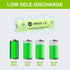Porvoo AA 600mAh Ni-MH Rechargeable Batteries 1.2V for Outdoor Solar Lights, Garden Lights, String Lights (12 Pack)