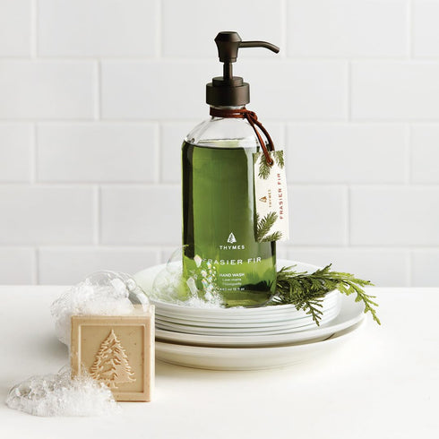 Thymes Frasier Fir Bar Soap, Pine Tree Scented Hand and Body Soap, 5.5 oz
