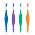 Practicon SmileGoods Y301 Dinosaur Child Toothbrush, Soft Bristle, Individually Packaged, Assorted Colors Bulk Pack