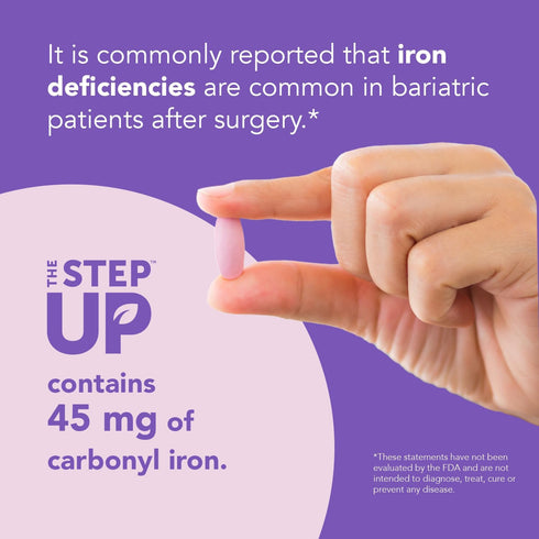 BariMelts The Step Up Once Daily Bariatric Multivitamin with Iron - 60 Caplets, Sugar-Free