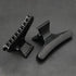 XINGYHENG 24Pcs Large Black and White Butterfly Hair Clamps Plastic Clip Hairdressing Tray Hair Positioning
