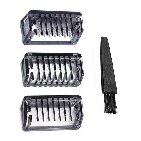 Solo Men's Full Body Electric Shaver Trimmer Comb Replacement Comb 3 PCS 1.3.5mm with Cleaning Brush