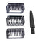 Solo Men's Full Body Electric Shaver Trimmer Comb Replacement Comb 3 PCS 1.3.5mm with Cleaning Brush