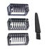 Solo Men's Full Body Electric Shaver Trimmer Comb Replacement Comb 3 PCS 1.3.5mm with Cleaning Brush