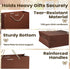 PrintGuru 13 13W 10.2H 4.9D 1 Pack) Large Brown Gift Bag with Tissue Paper and Greeting Card, Paper Gift Bag
