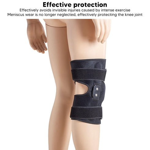 Knee Brace for Men and Women - Hinged Adjustable Open Patella Knee Brace for Arthritis, Meniscus Tear, and Joint Pain