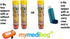 Double Epipen Carry Case - Hardcase Insulated Medication Bag, Bright Orange Epipen Holder for Emergencies