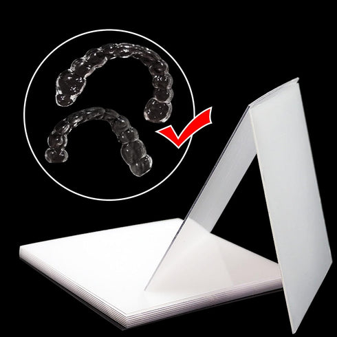 5''x5'' Dental Lab Orthodontic Splint Retainer Slice Vacuum Forming Sheet, Soft Hard Thermoforming Material