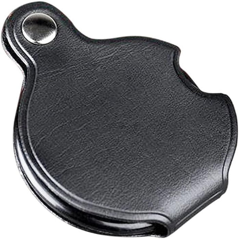 Mini Folding Pocket Magnifier with 10X Loupe, 60mm Diameter Lens for Reading, Hobby, Inspection, Black Sleeve