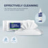 LOUKIN Whiteboard Cleaning Wipes, Non-Toxic Dry Erase Wipes, 50 Wipes Per Pack for Effective Cleaning