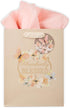 Christian Art Gifts Gift Bag/Tissue Paper Set Abundantly Blessed Bible Verse, Pink Butterfly, Medium Deuteronomy 7:13