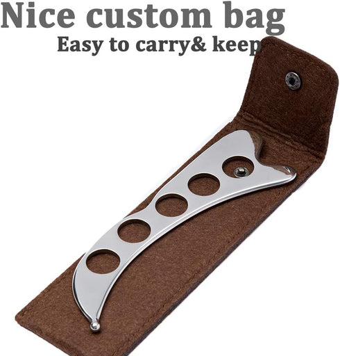 FeelFree Sport Stainless Steel Guasha Scraping Massage Tool for Soft Tissue, Physical Therapy for Back, Legs, Neck