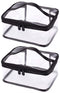 Louise Maelys Portable Clear Makeup Bag - Waterproof Zipper Travel Storage Pouch with Handle