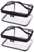 Louise Maelys Portable Clear Makeup Bag - Waterproof Zipper Travel Storage Pouch with Handle