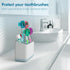 Nincha 4-Pack Multicolor Toothbrush Head Covers - Universal Clip-On Protector for Manual & Electric Brushes