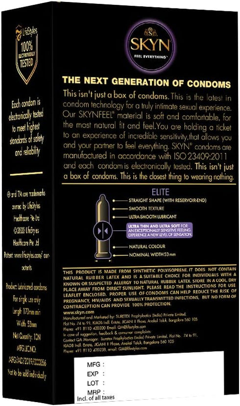 TROJAN 12 Count 10 Count Condom Sensitivity Ultra Thin and SKYN Elite Condoms