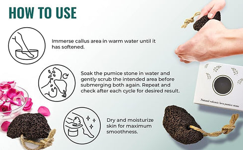 Natural Elephant Natural Volcanic Lava Pumice Stone Callus and Foot Scrub Rock Pack (Single Pumice Stone)